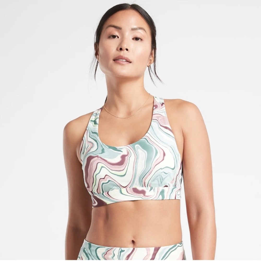 Athleta Ultimate Bra Marble Multi Size M